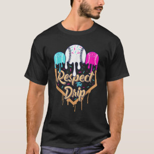 Baseball Drip Boys Eiscreme-Waffel-Heimplatte T-Shirt