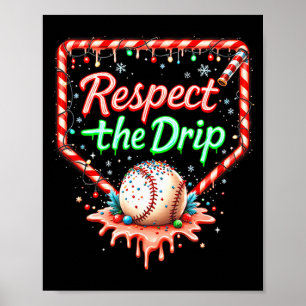 Baseball-Drip-Boys-Eiscreme-Weihnachten-Jugend-Res Poster