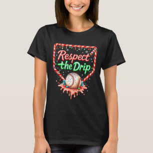 Baseball-Drip-Boys-Eiscreme-Weihnachten-Jugend-Res T-Shirt