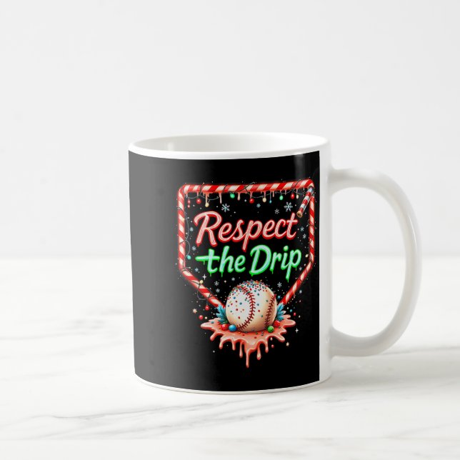 Baseball Drip Boys Ice Cream Christmas Youth Respe Kaffeetasse (Rechts)