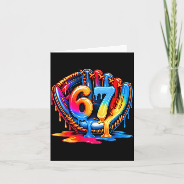 Baseball-Drip-Eiscreme 67 Baseball-Lifestyle 101  Karte (Vorderseite)