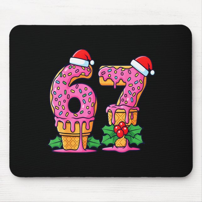 Baseball-Drip-Eiscreme 67 Baseball-Lifestyle 101  Mousepad (Vorne)