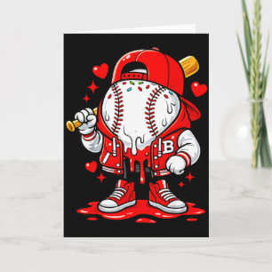 Baseball-Drip-Eiscreme-Bekleidung Jugendlicher Jun Karte