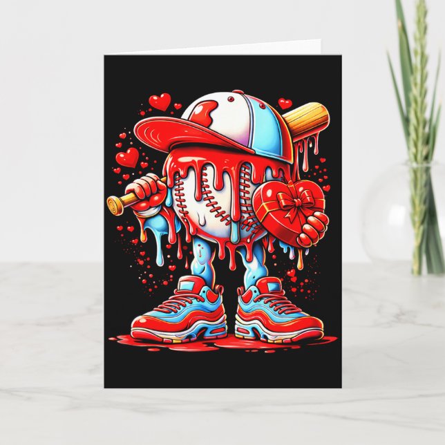 Baseball-Drip-Eiscreme-Bekleidung Jugendlicher Jun Karte (Vorderseite)