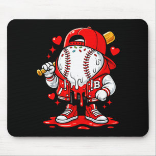 Baseball-Drip-Eiscreme-Bekleidung Jugendlicher Jun Mousepad