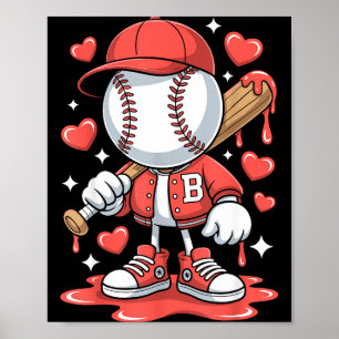 Baseball Drip Eiscreme Bekleidung Jugendlicher Jun Poster