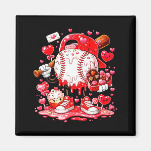 Baseball-Drip-Eiscreme-Jungen-Kinder-Jugendliche-V Magnet