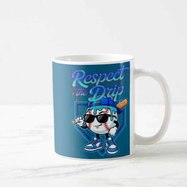 Baseball-Drip-Eiscreme Respektiere den Drip Home P Kaffeetasse (Rechts)