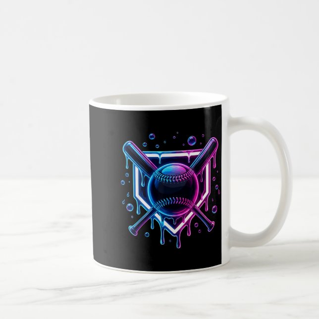 Baseball-Drip-Eiscreme-Schläger-Kinder  Kaffeetasse (Rechts)