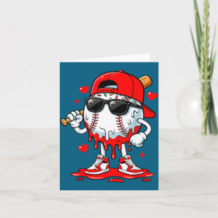 Baseball-Drip-Eiscreme-Sonnenbrille-Jungen-Jugendl Karte