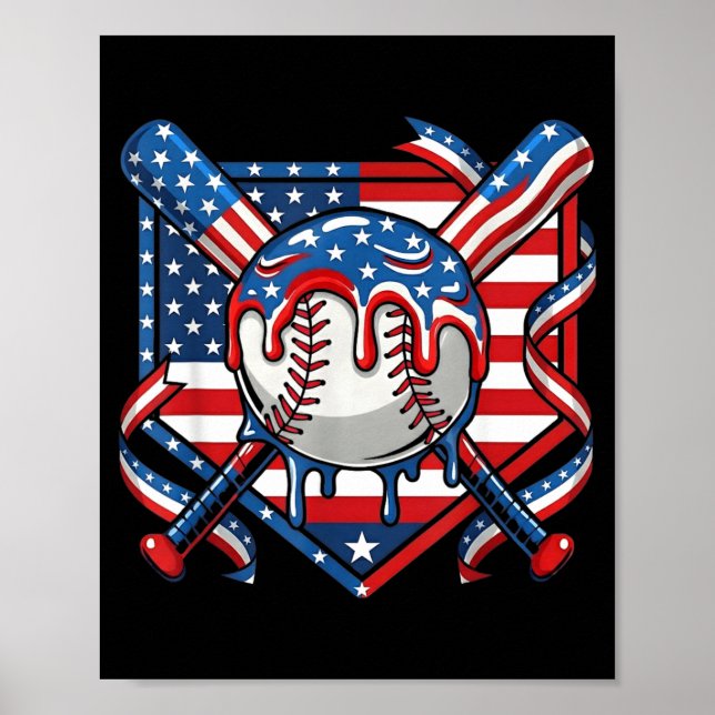 Baseball-Drip für Jungen Eiscreme-Drip Baseball 4. Poster (Vorne)
