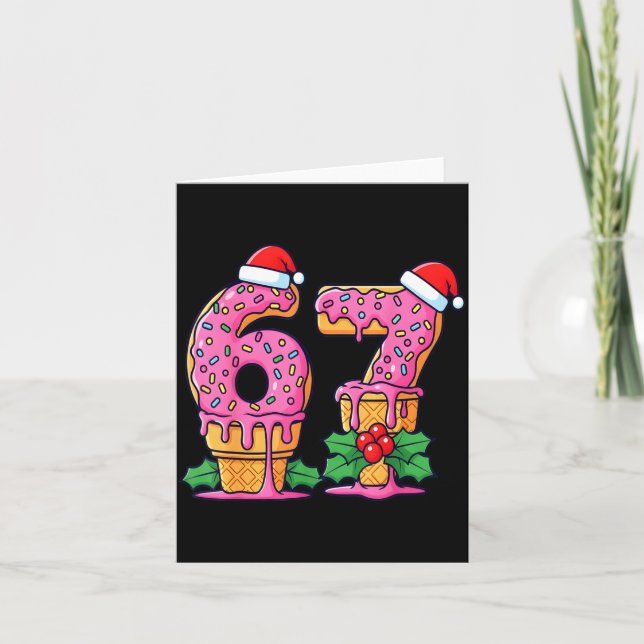 Baseball Drip Ice Cream 67 Baseball Lifestyle 101  Karte (Vorderseite)