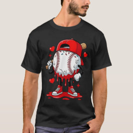 Baseball Drip Icecream Apparel Youth Boy Valentine T-Shirt