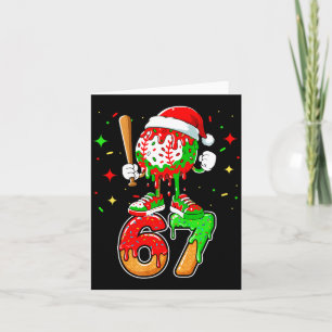 Baseball-Drip Nummer 67 Meme Eiscreme Tröpfeln Chr Karte