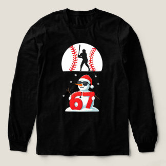 Baseball Drip Nummer 67 Spieler oder 67. Geburtsta Tri-Blend Shirt