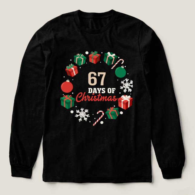 Baseball Drip Nummer 67 Spieler oder 67. Geburtsta Tri-Blend Shirt (Design Vorderseite)