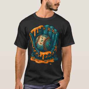 Baseball-Drip-Team für Jungen und Mädchen Eiscreme T-Shirt