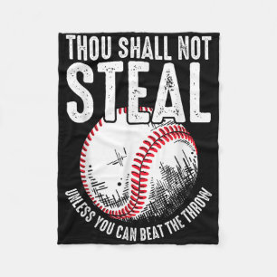 Baseball du sollst nicht stehlen, wenn du nicht sc fleecedecke