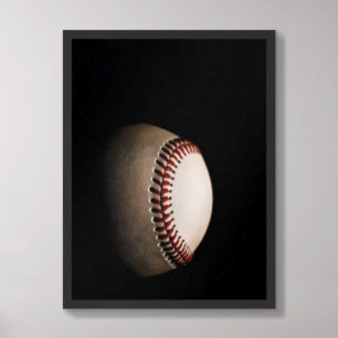 Baseball Dunkles Texturiertes Minimalist Poster