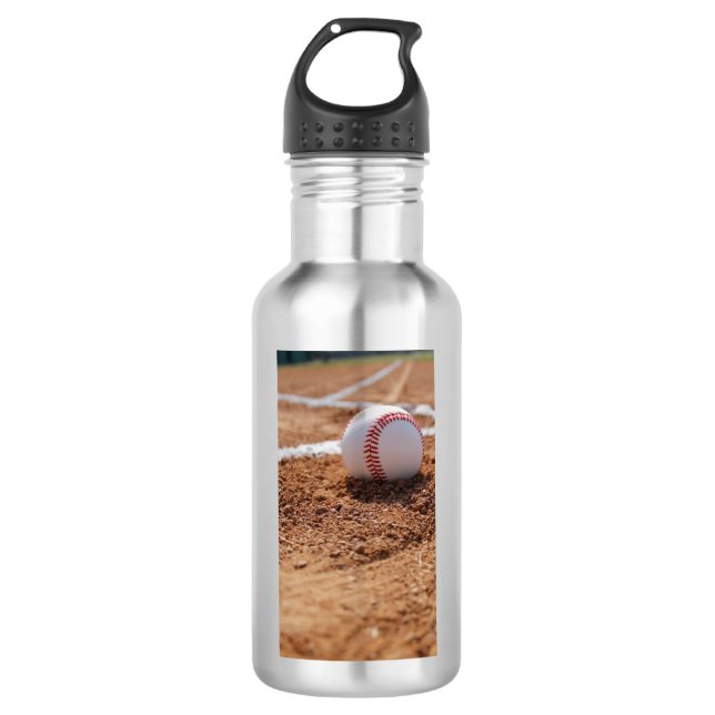 Baseball  edelstahlflasche (Vorderseite)