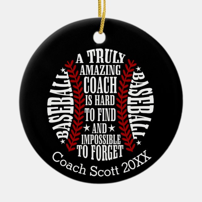 BASEBALL ein wirklich phantastischer Trainer ist s Keramik Ornament (Vorne)