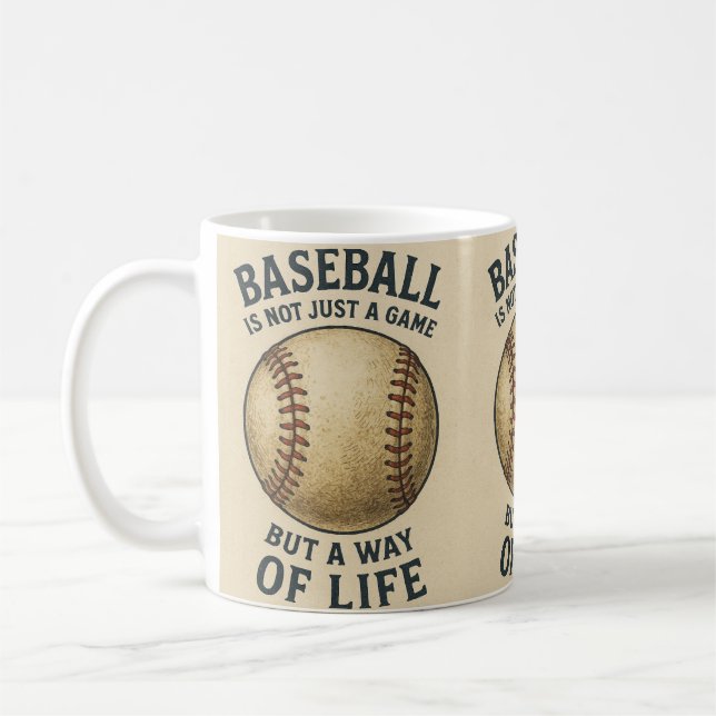 Baseball, eine Lebensart! Kaffeetasse (Links)