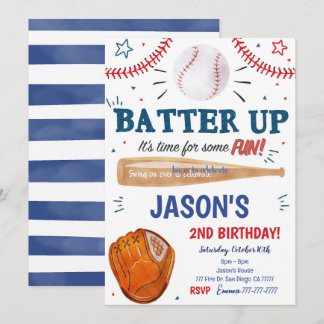Baseball-Einladung Einladung