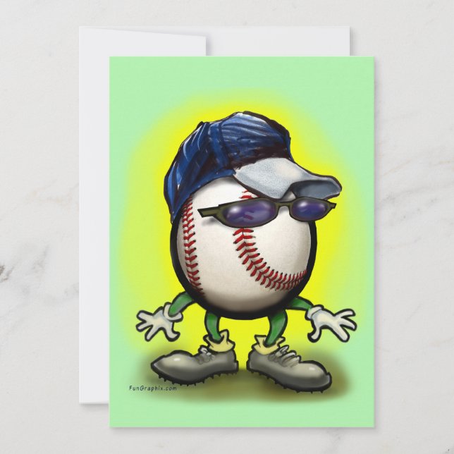 Baseball-Einladung Einladung (Vorderseite)