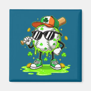 Baseball-Eis am St. Patrick's Day für Jugendliche Magnet