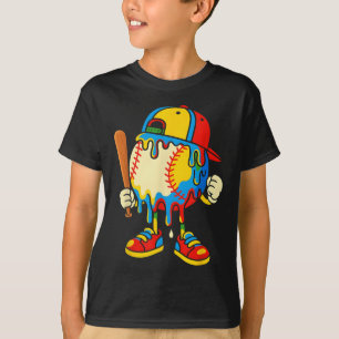 Baseball-Eiscreme-Tropf Jugend Rückkehr zur Schule T-Shirt
