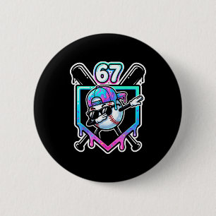 Baseball-Eiscreme-Tropfen 67 Spieler Dabbing Sechs Button
