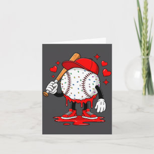 Baseball-Eiscreme-Valentinstag-Dripng-Game-Day-Män Dankeskarte