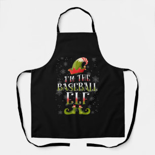 Baseball Elf Christmas Schürze