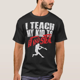 Baseball-Eltern unterrichte ich meine Kinder zu T-Shirt