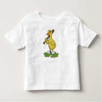 Baseball-Ente mit Baseballschläger