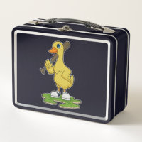 Baseball-Ente mit Baseballschläger