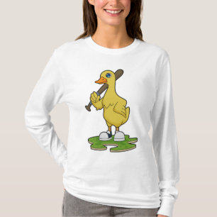 Baseball-Ente mit Baseballschläger T-Shirt