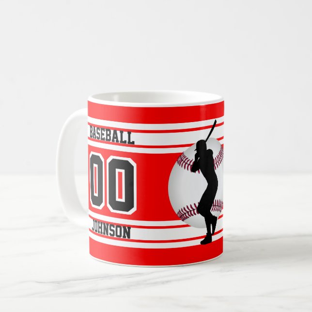 Baseball - Erstellen Sie Ihre eigene Kaffeetasse (Vorderseite Links)