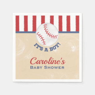 Baseball Es ist eine Baby-Dusche Napkin Serviette