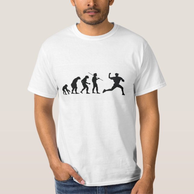 Baseball-Evolution T-Shirt (Vorderseite)