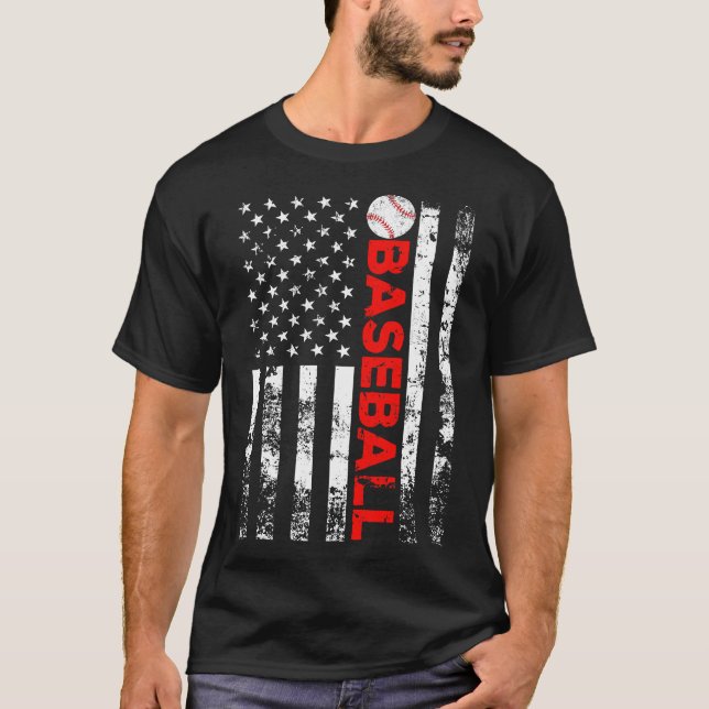 Baseball, Fahne, Team, usa, Sport, Amerikaner, Spo T-Shirt (Vorderseite)