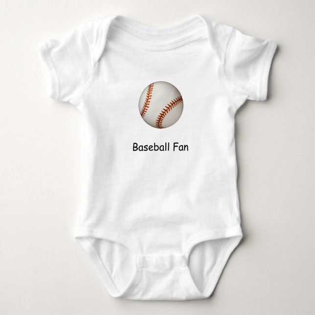 Baseball-Fan Baby Strampler (Vorderseite)