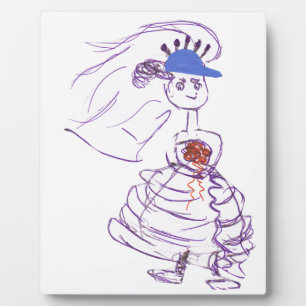 Baseball Fan Bride Fotoplatte