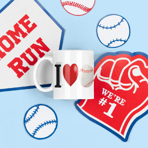 Baseball Fan Halbtext Coffee Tasse