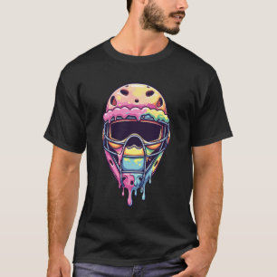 Baseball-Fan-Jungs-Fängermaske Eiscreme tropft T-Shirt