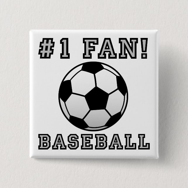 Baseball Fan Not Funny Button Abzeichen Button (Vorderseite)