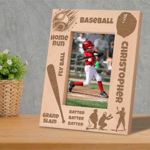 Baseball-Fan-Spieler individueller Name Geätzte Rahmen