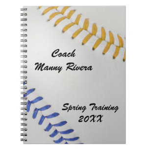 Baseball Fan-tastic_Color Laces_go_bl_personalized Notizblock