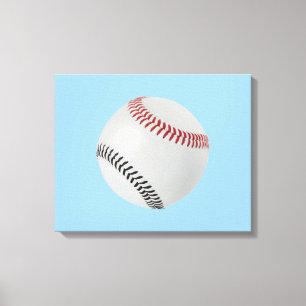 Baseball Fan-tastic_Color Laces_rd_bk Leinwanddruck