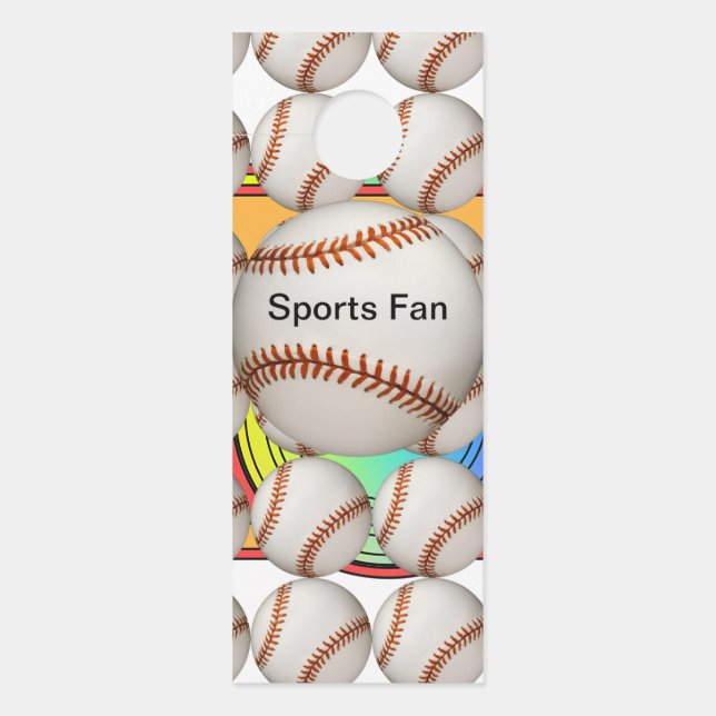 Baseball-Fan  Türanhänger (Vorderseite)